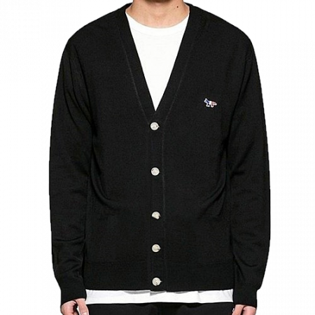 메종키*네 트리컬러 니트가디건