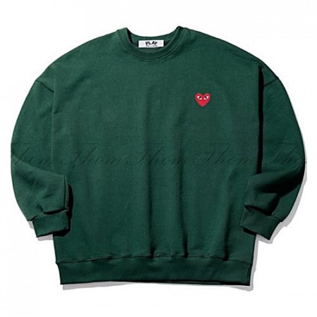 꼼데가*송 헤비 쭈리 빅 오버핏 맨투맨