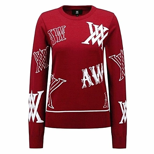 어* WOMEN 로고 인타샤 니트