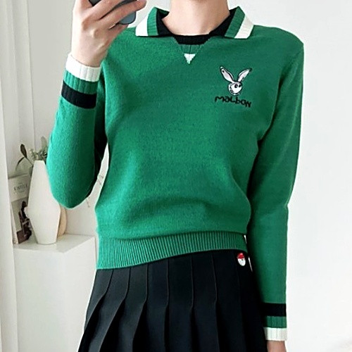 말* 브이 라운드 카라