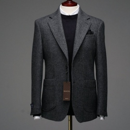 GUC*I 울헤링본 블레이저