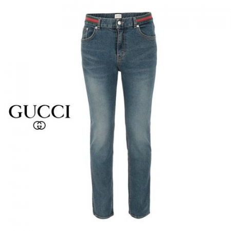 GUC*I 자가드 패치 슬림 일자진