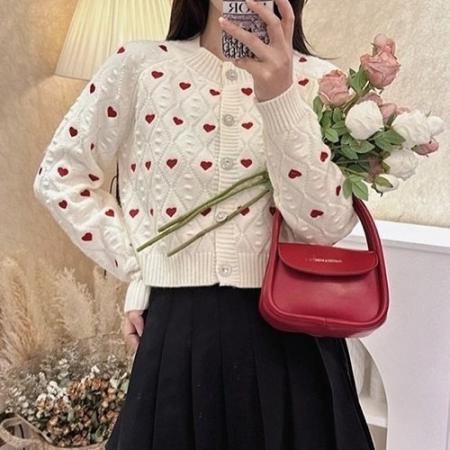 발렌*노 러블리 자수 가디건