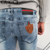 GUCCI 벌 레더패치 청바지