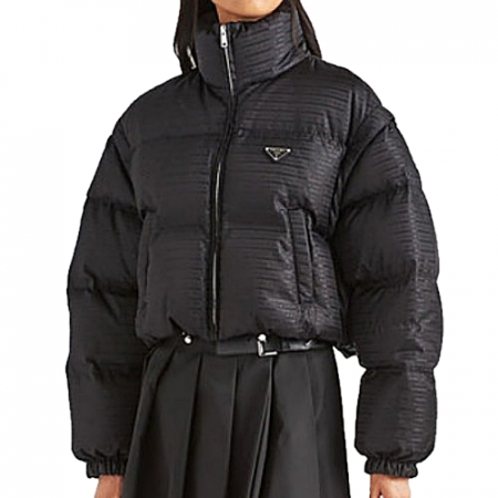 PRADA 크롭 패딩 다운 재킷