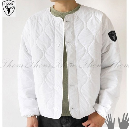 노*스 오버핏 퀄팅 물결 경량 가디건