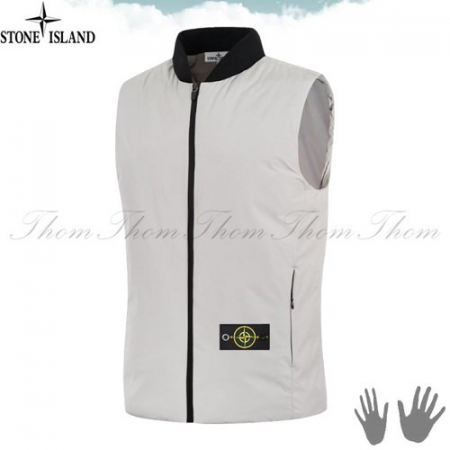 스톤아일*드 슬렛 시보리 패딩 베스트