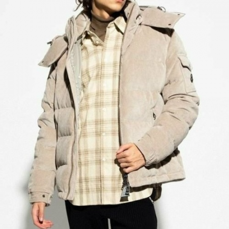 MONCL*R 골덴 후드 패딩