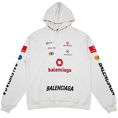 발렌시*가 BALENCIAGA 탑리그 로고 후디