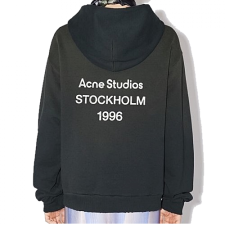 아*네 Acne Studios 백로고 드롭숄더 후드