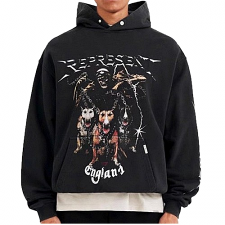 리프리젠트 REPRESENT 스컬 워싱 후드