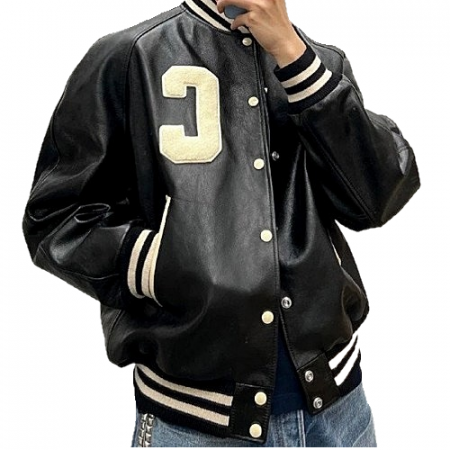 CELINE 씨로고 레더 테디 자켓