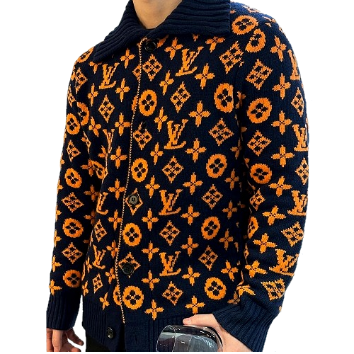 루이*통 LOUIS VUITTON LV 로고 풀오버 가디건