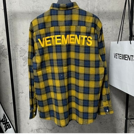 베*멍 오버체크 백로고 셔츠