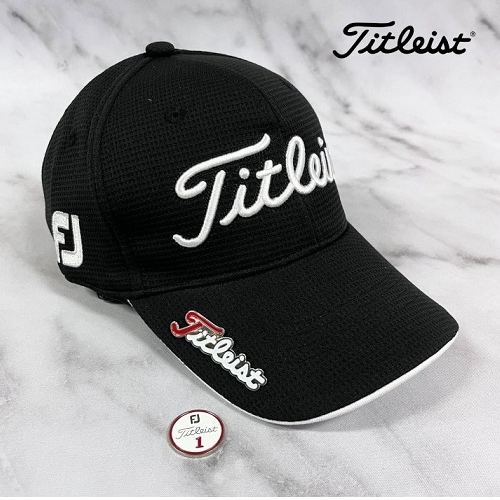 타이틀리*트 엠보 와플 자수라인 로고 마그네틱 볼마커 캡 (남여공용)