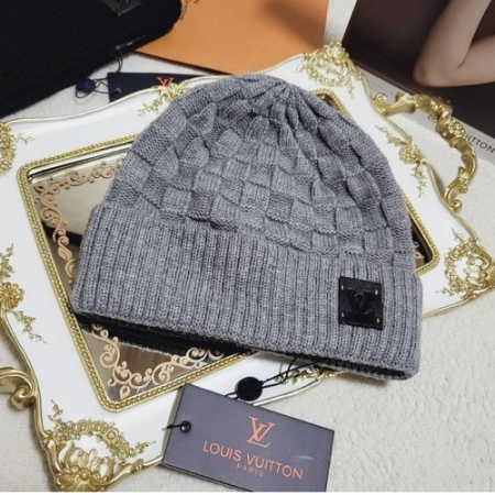 루이*통 LV 가죽패치 로고 비니