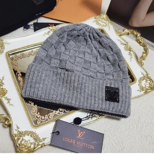 루이*통 LV 가죽패치 로고 비니