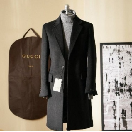 GUC*I 캐시미어울 호시스테치 혼방코트