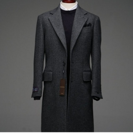 GUC*I 헤링본 울100% 코트