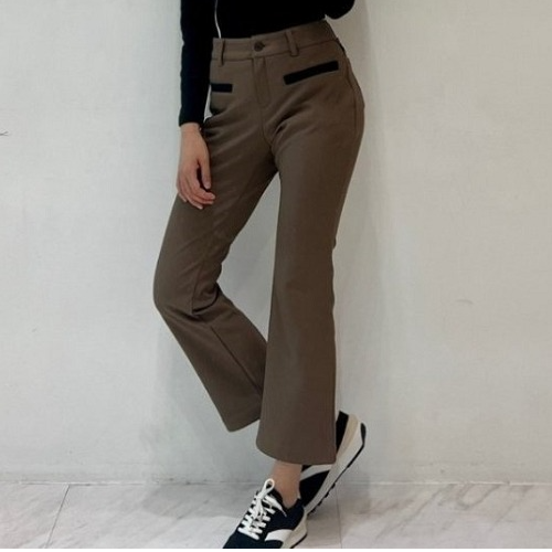 P*G 배색 나팔팬츠 (기모)