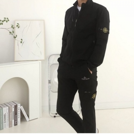 스톤아일*드 투포켓 집업 조거 팬츠 셋업