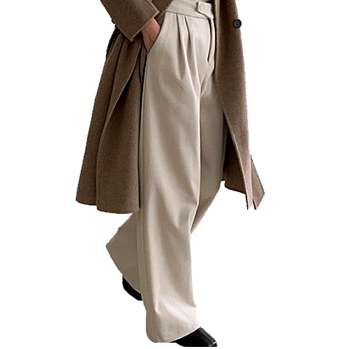 AMI 로고 비죠 팬츠