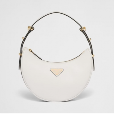 PRA*A 아르케 가죽 숄더백 화이트