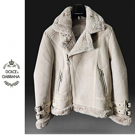 돌체 DOLCE & GABBANA 사이드지퍼 스웨이드 무스탕