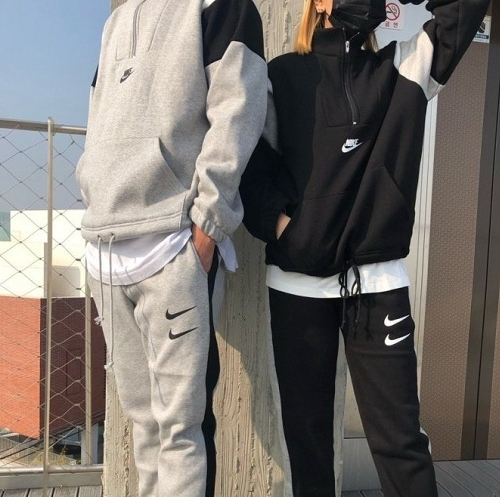 NIKE 차이나 지퍼배색 기모셋업 (남여공용)