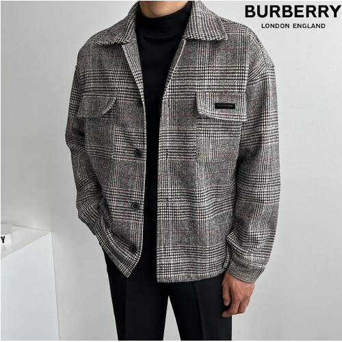 BURBER*Y 프랭크체크 울 자켓