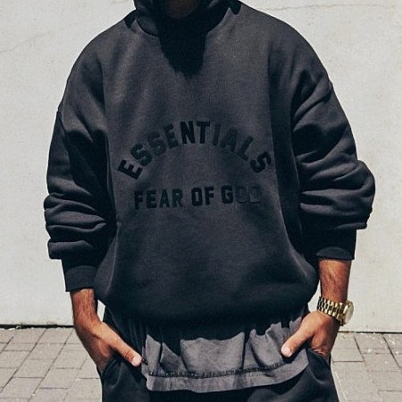 FEAR OF GOD ESSENTIALS 블랙콜렉션 스웻셔츠