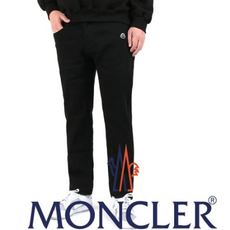 MONCL*R 플래그먼트 자수블랙 슬림진