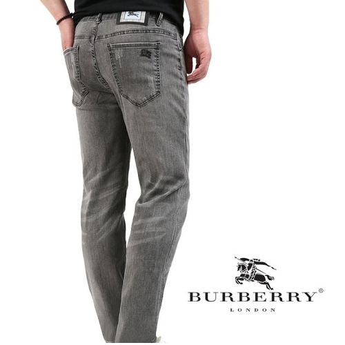 BURBER*Y 블랙스틸 그레이워싱 슬림진