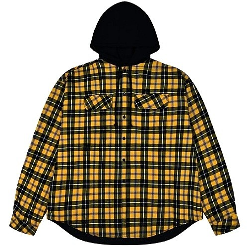 GRAILZ PROJECT G/R 리버시블 후디드 플레이드 셔츠