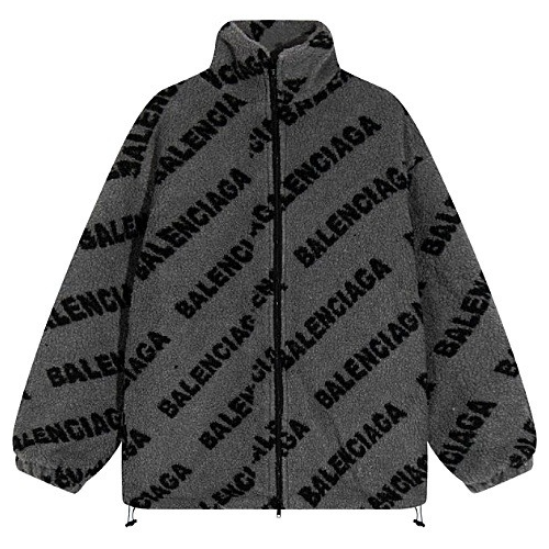 발렌시*가 BALENCIAGA 로고 퍼 자켓
