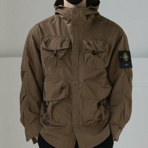 스톤아일*드 멀티포켓 MA-1 후드 자켓