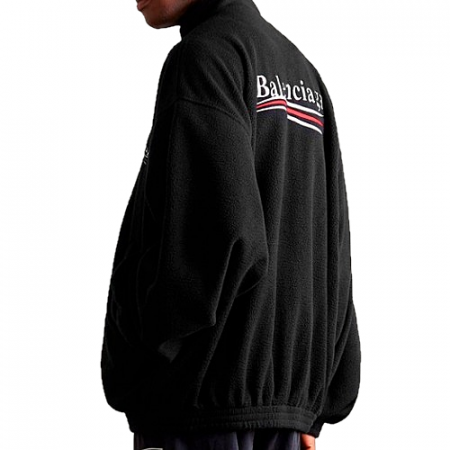 BALENCIAGA 폴리티칼 오버 플리스 자켓