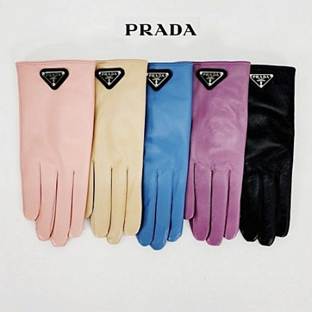 PRADA 양가죽 퍼 장갑