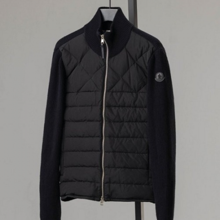 MONCL*R 패딩 코튼 가디건 (니트 패딩 집업)