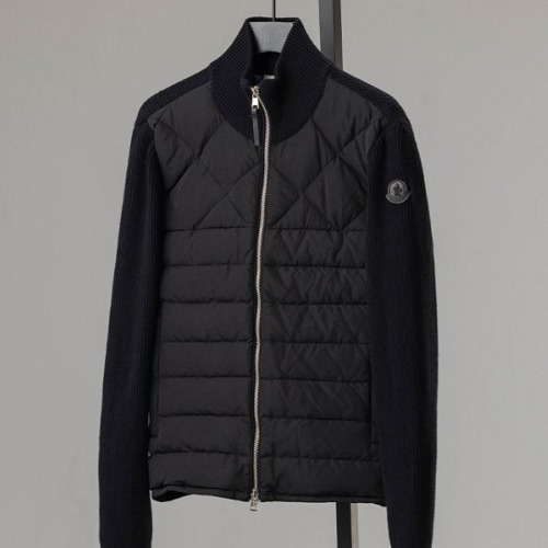 MONCL*R 패딩 코튼 가디건 (니트 패딩 집업)