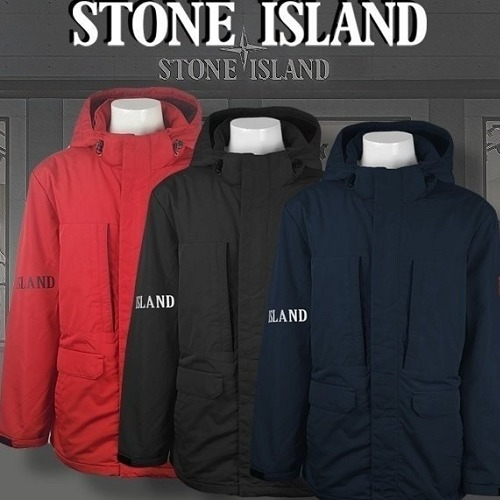 스톤아일*드 안감 패딩 후드자켓