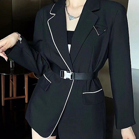 프*다 PRADA 벨트 자켓