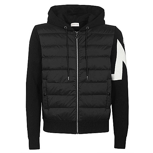 MONCLER 몽클*어 니트믹스 패딩 - 블랙