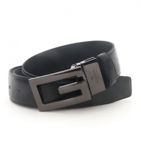 GUC*I 23s 블랙G로고 벨트