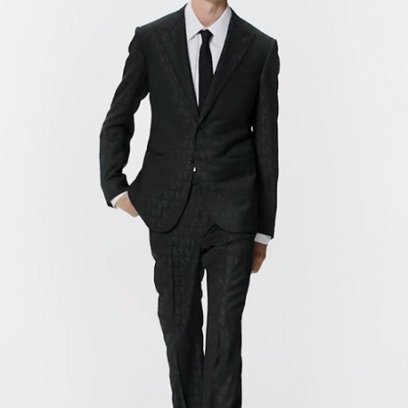 LOUIS VUITT*N 23FW 패턴 다미 싱글 슬림슈트