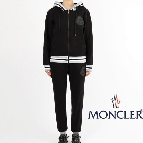 MONCL*R 빅로고 시보리 후드집업 트레이닝 셋트 (여성용)
