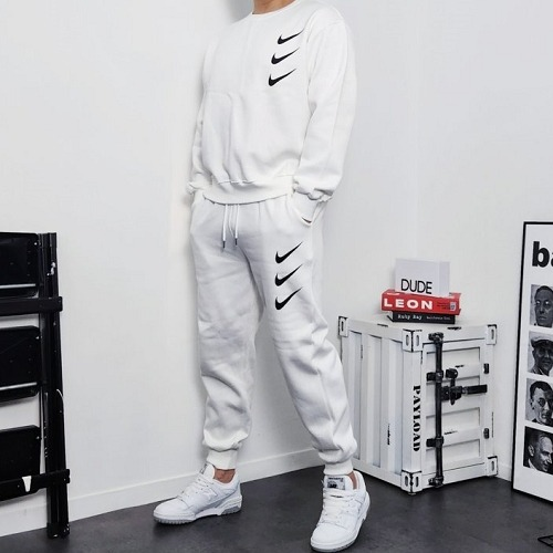 NIKE 3단 맨투맨 조거 SET (기모)