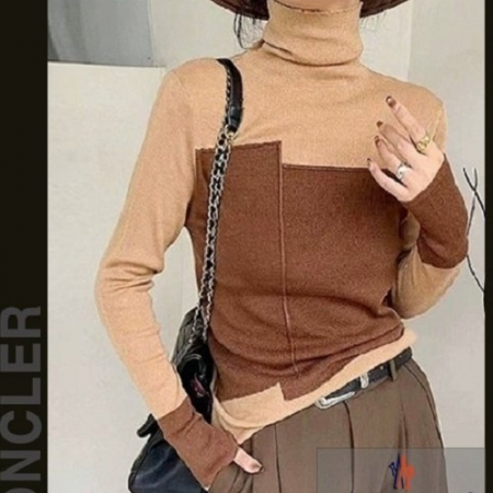 MONCL*R 투칼라배색 폴로 니트