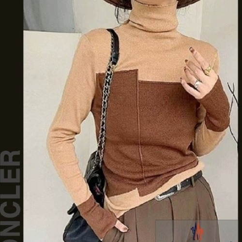 MONCL*R 투칼라배색 폴로 니트