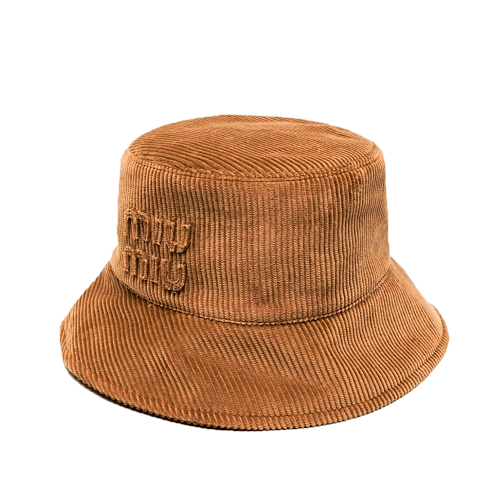 미우 MIUMIU 코듀로이 버킷햇